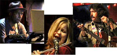 Jeff Mason photos of Vernon Reid, Jan the Flutist, Lou Russo