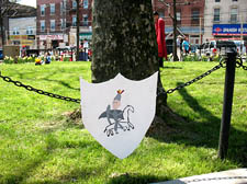 Shield art by Art Lab students